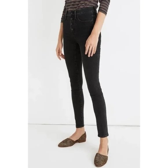 NEW Madewell 10" High-Rise Skinny Jeans Robert Wash 28 Petite - Picture 1 of 9